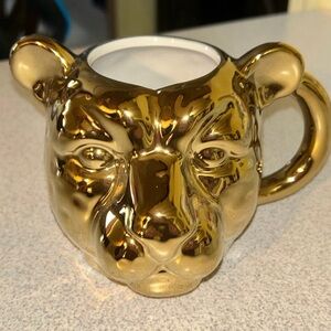Metallic Gold Cheetah Mug